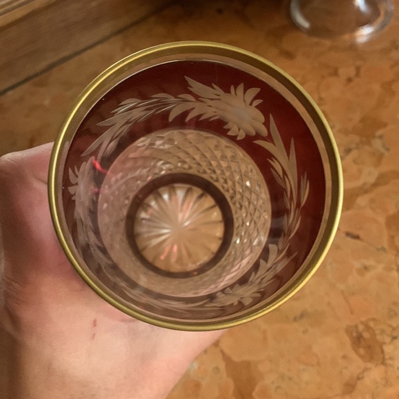 Ebeling & Reuss Ruby Cut to Clear Crystal Tumbler - Picture 3 of 4